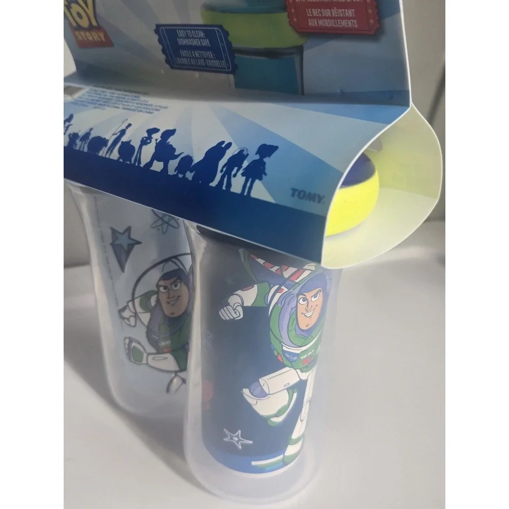 Disney Toy Story Sippy Cups 2pk Insulated Buzz Lightyear Aliens‎ DropGuard NEW